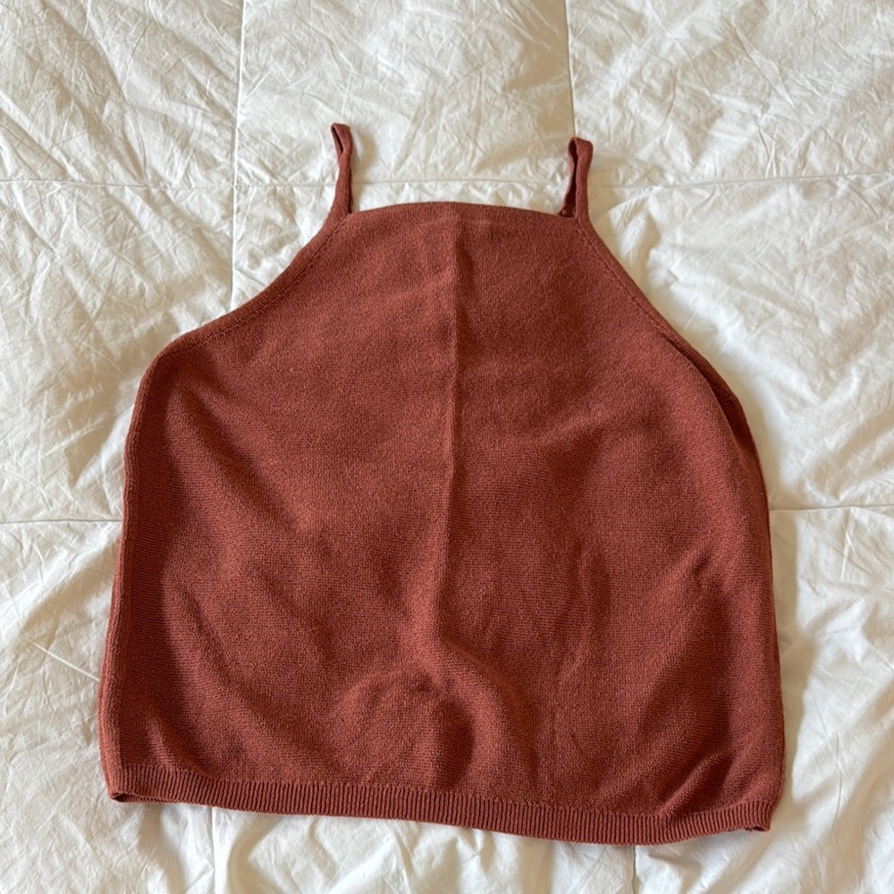 Stylish Rust Tank Top - Picture 2 of 3